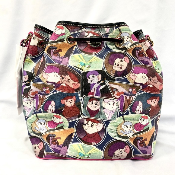 2022 Disney Parks Dooney & Bourke The Rescuers Cinch Drawstring Bag (B) - NEW - Picture 2 of 4